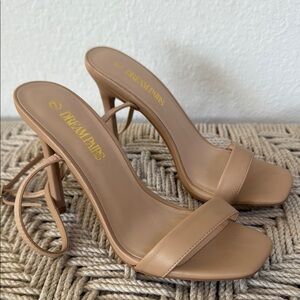 Dream Pairs Tan Heeled Design New